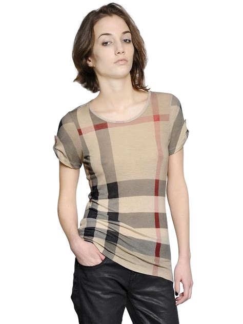 women burberry t shirt|burberry denim shirt women.